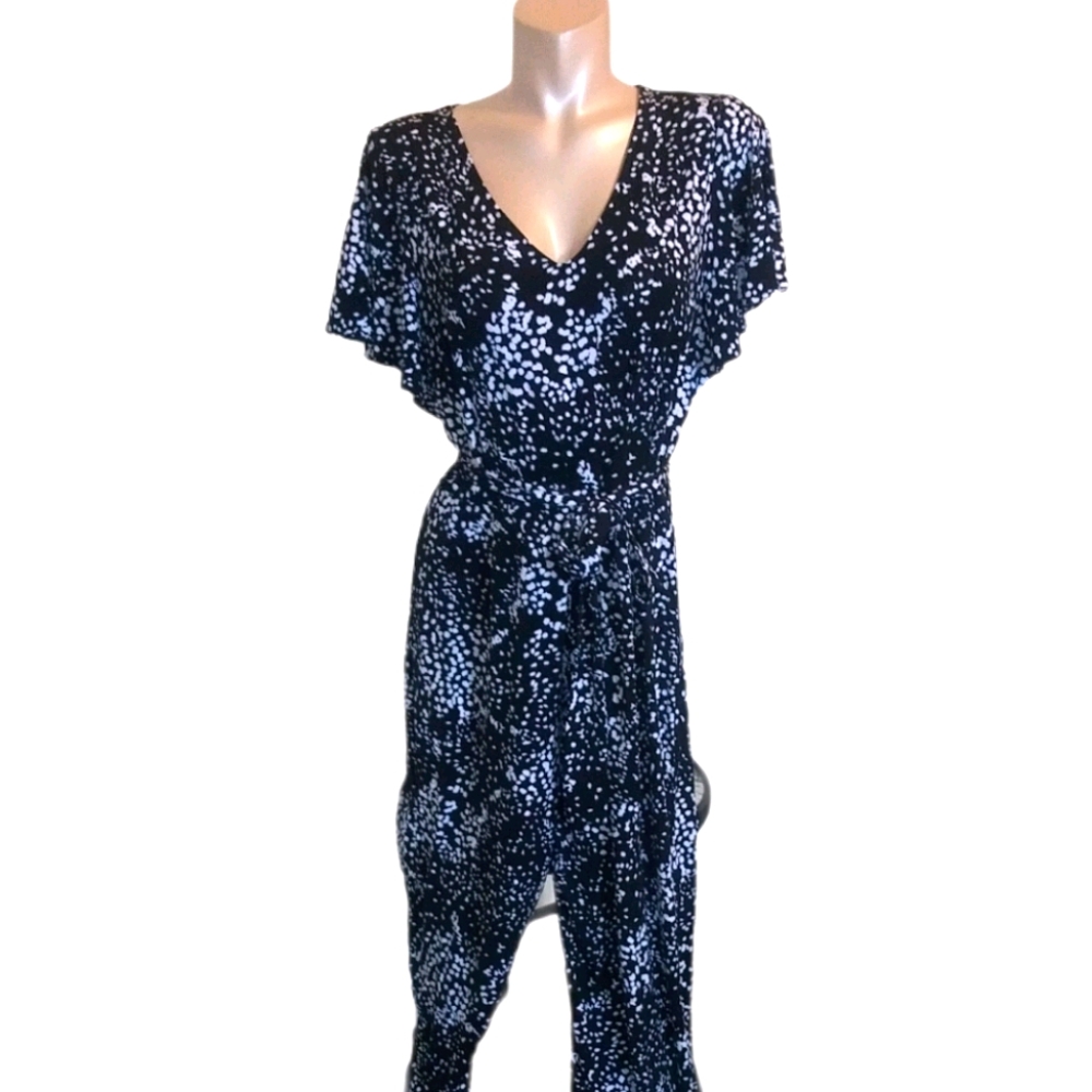 The Limited Black & White Printed Jumpsuit